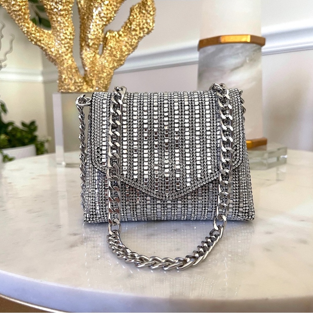 Luxury Mini Diamond Rhinestone Bag, Crossbody, Dazzling Fancy Evening Bag